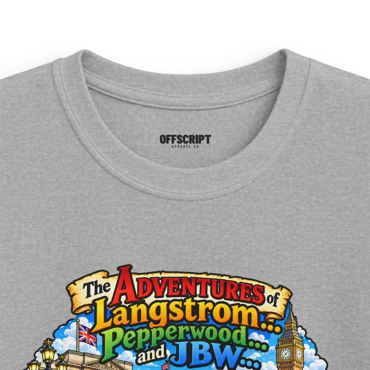 Kids T‑Shirt — 'The Adventures of Langstrom & Pepperwood' Vintage Storybook Design