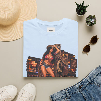 Honky Tonk Women T-Shirt — Retro Cowgirl Pinup Graphic Tee