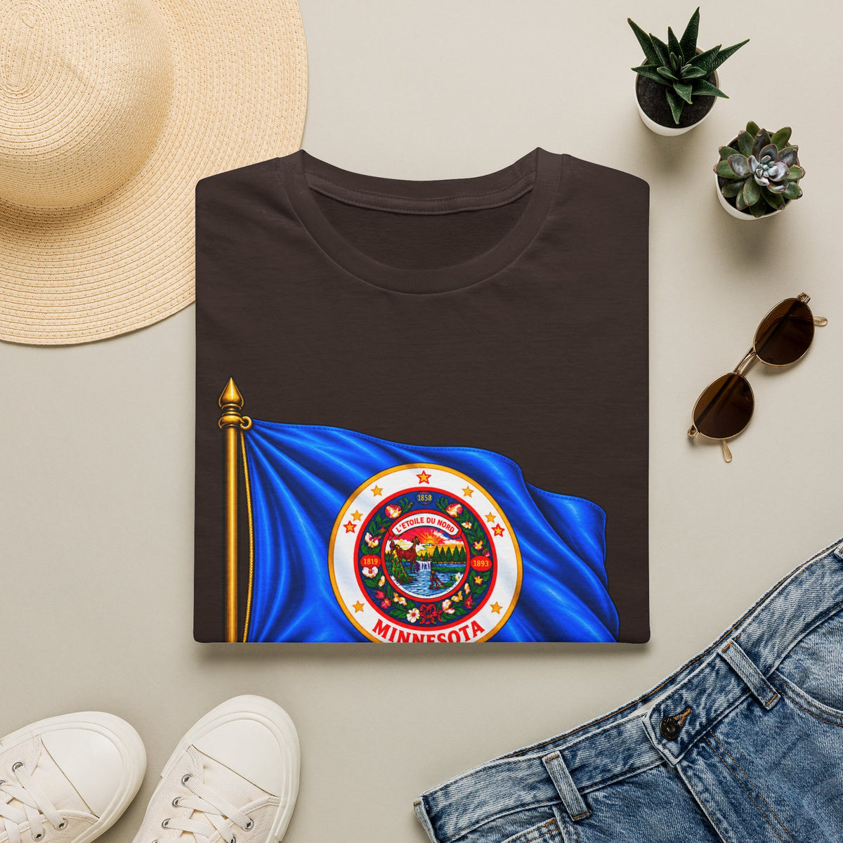 Minnesota Flag T-Shirt — "L'Étoile du Nord" State Pride Tee