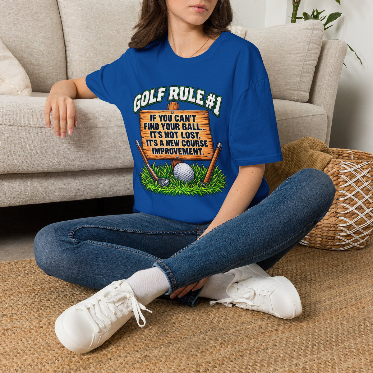 Golf Rule #1 T-Shirt — If You Can’t Find Your Ball Funny Golf Shirt
