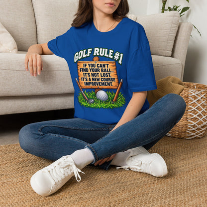 Golf Rule #1 T-Shirt — If You Can’t Find Your Ball Funny Golf Shirt