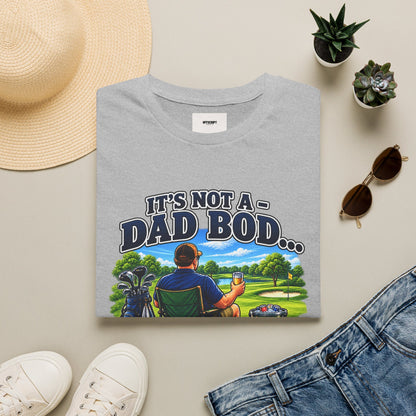 Golf Dad T-Shirt — "It’s Not a Dad Bod… It’s a Fuel Tank for More Golf"