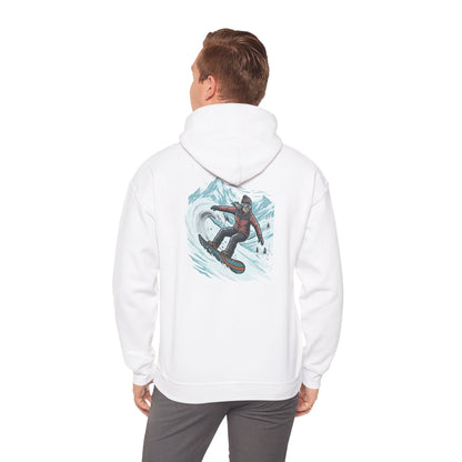 Snowboarding Hoodie – "Snowboarding Life" Graphic Pullover with Backboarder Illustration