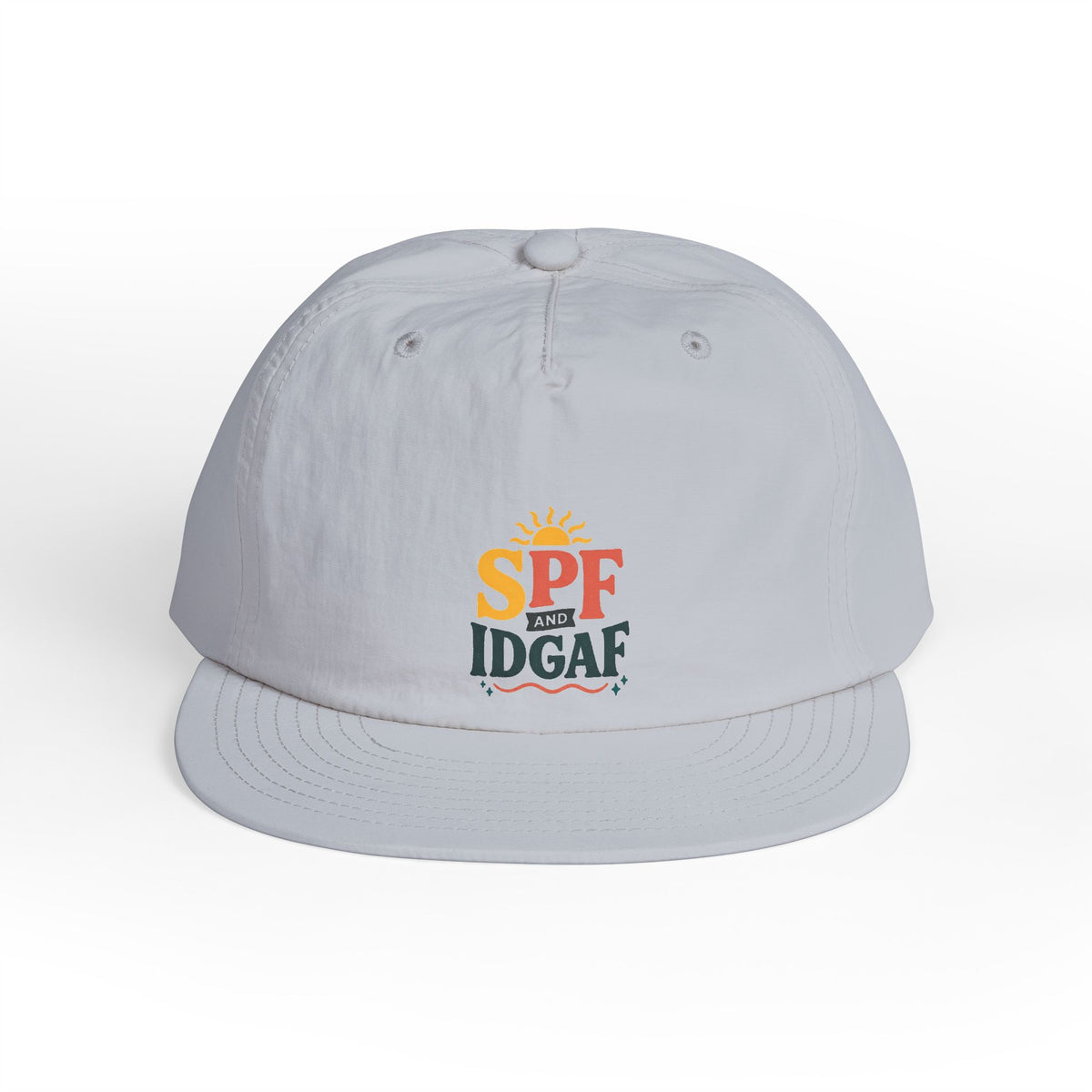 SPF IDGAF Surf Cap | Retro Sun Typography Hat