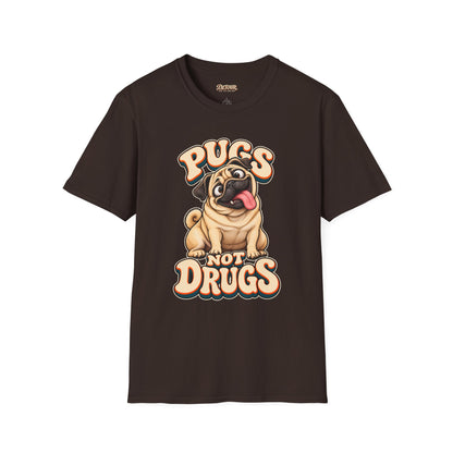 Pugs Not Drugs Funny Pug T-Shirt