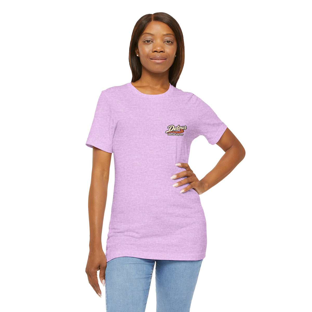 Detour Take the Long Way Road Trip Graphic T-Shirt