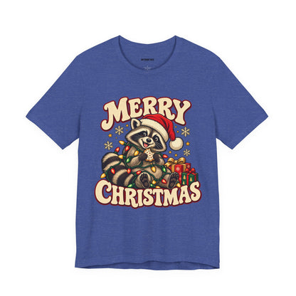 Merry Christmas Raccoon Tee