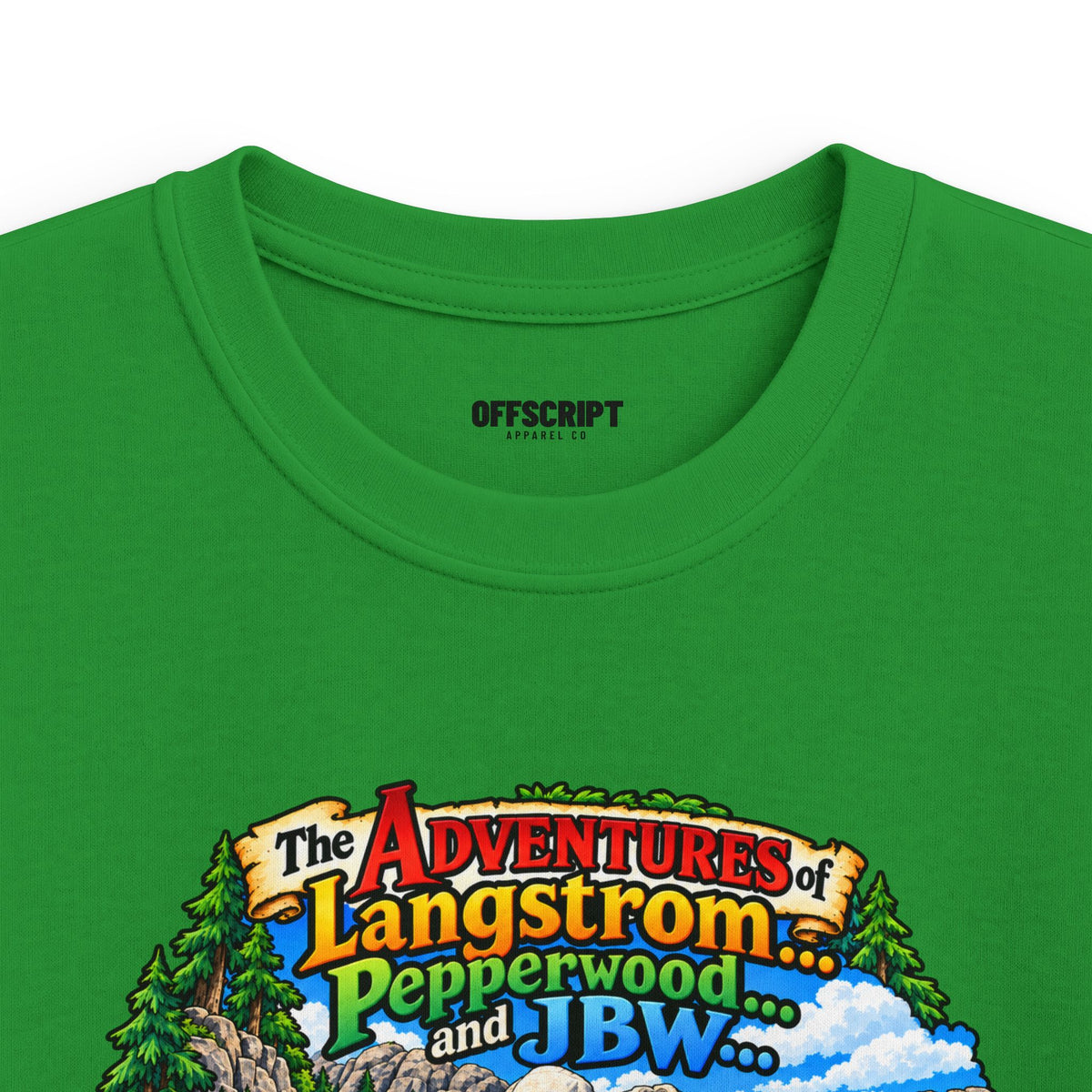 Kids Tee — Adventure of Langstrom Pepperwood Club Vintage Camp Graphic
