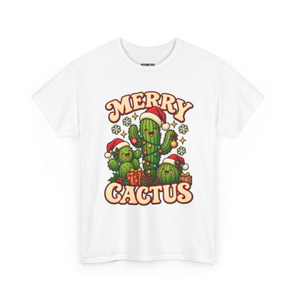 Merry Cactus Christmas Tee — Festive Holiday Cactus Shirt