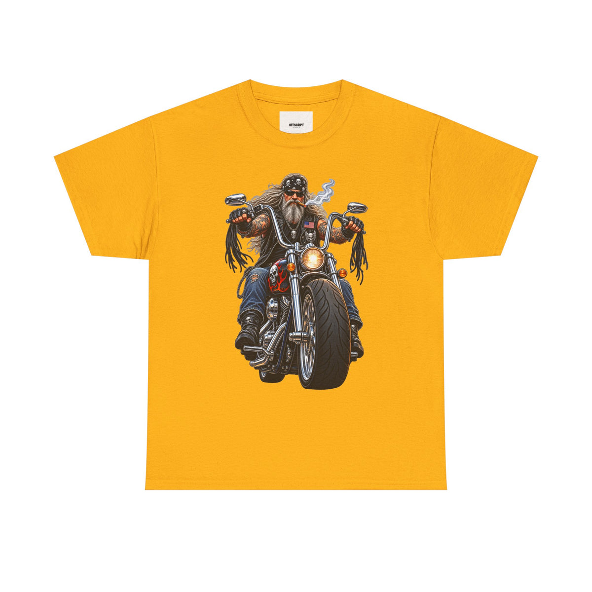 Biker Motorcycle Rider Graphic Tee — Vintage Road Rebel T‑Shirt