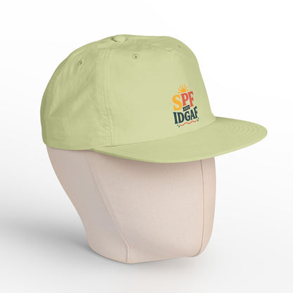 SPF IDGAF Surf Cap | Retro Sun Typography Hat