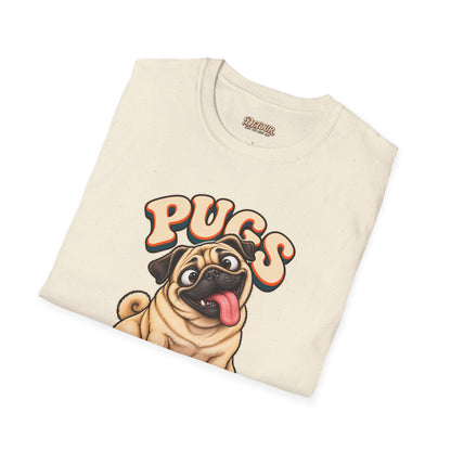 Pugs Not Drugs Funny Pug T-Shirt