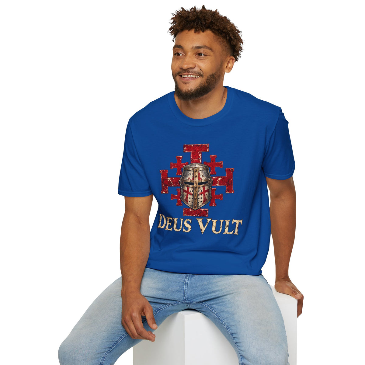 Deus Vult Crusader Shield T-Shirt