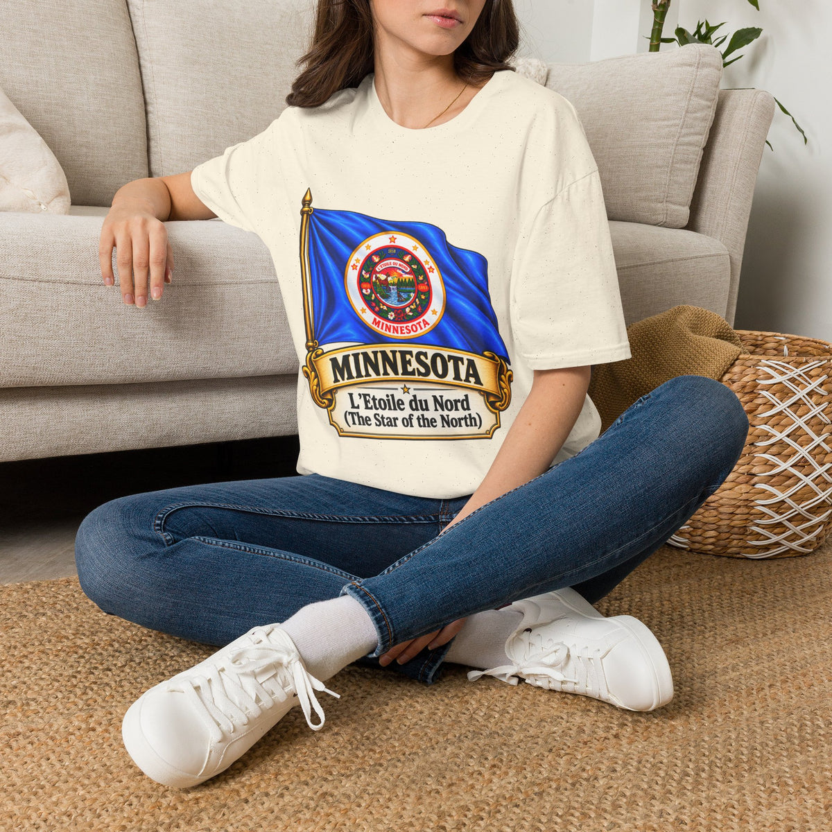 Minnesota Flag T-Shirt — "L'Étoile du Nord" State Pride Tee