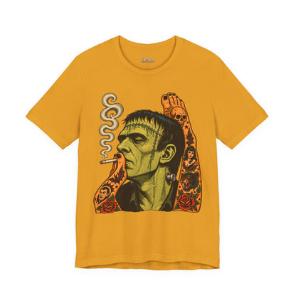 Vintage Frankenstein Smoking Monster T-Shirt