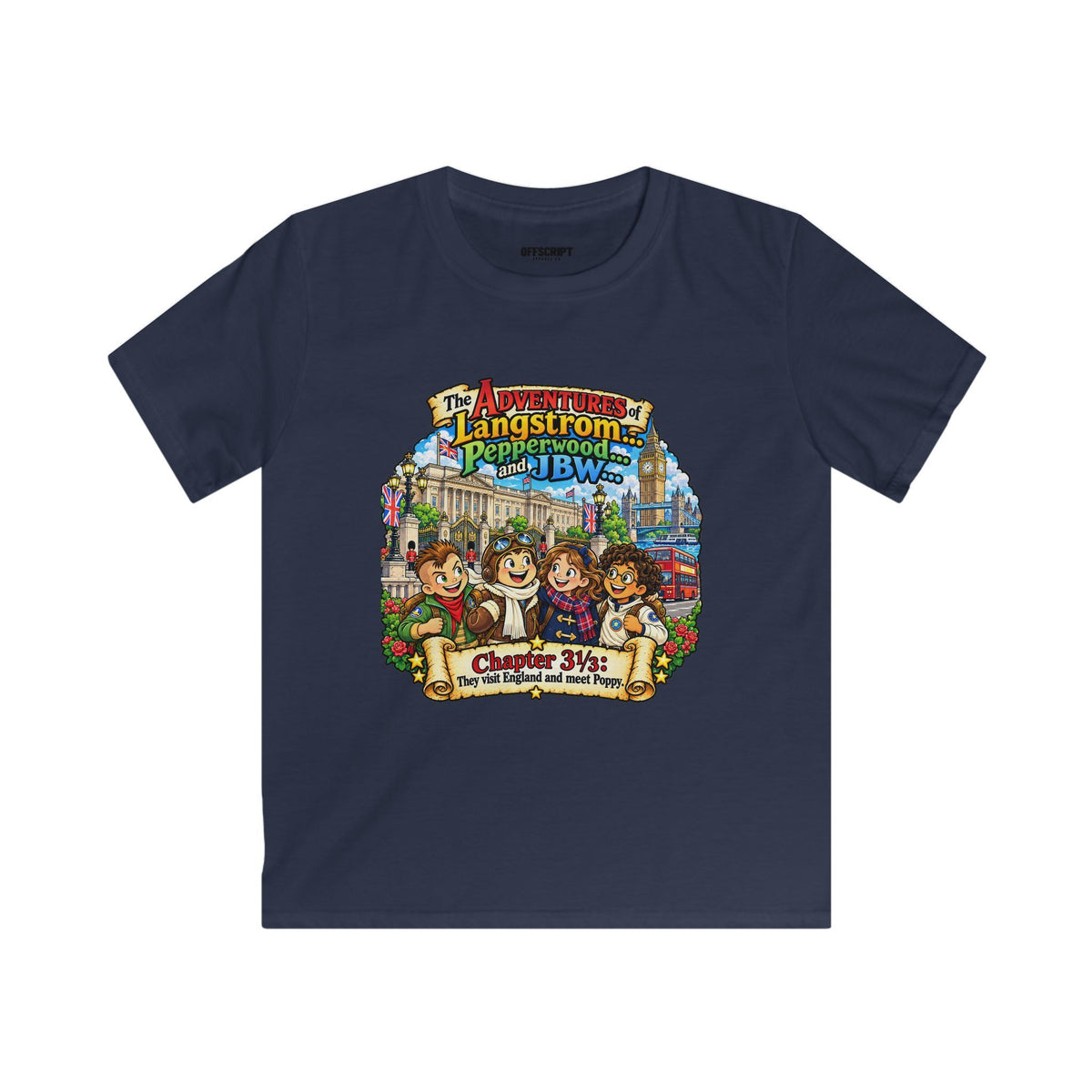 Kids T‑Shirt — 'The Adventures of Langstrom & Pepperwood' Vintage Storybook Design