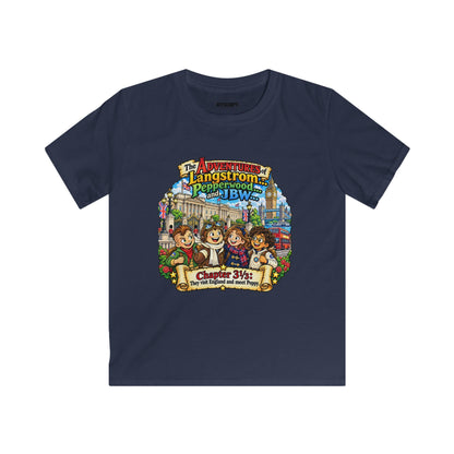 Kids T‑Shirt — 'The Adventures of Langstrom & Pepperwood' Vintage Storybook Design