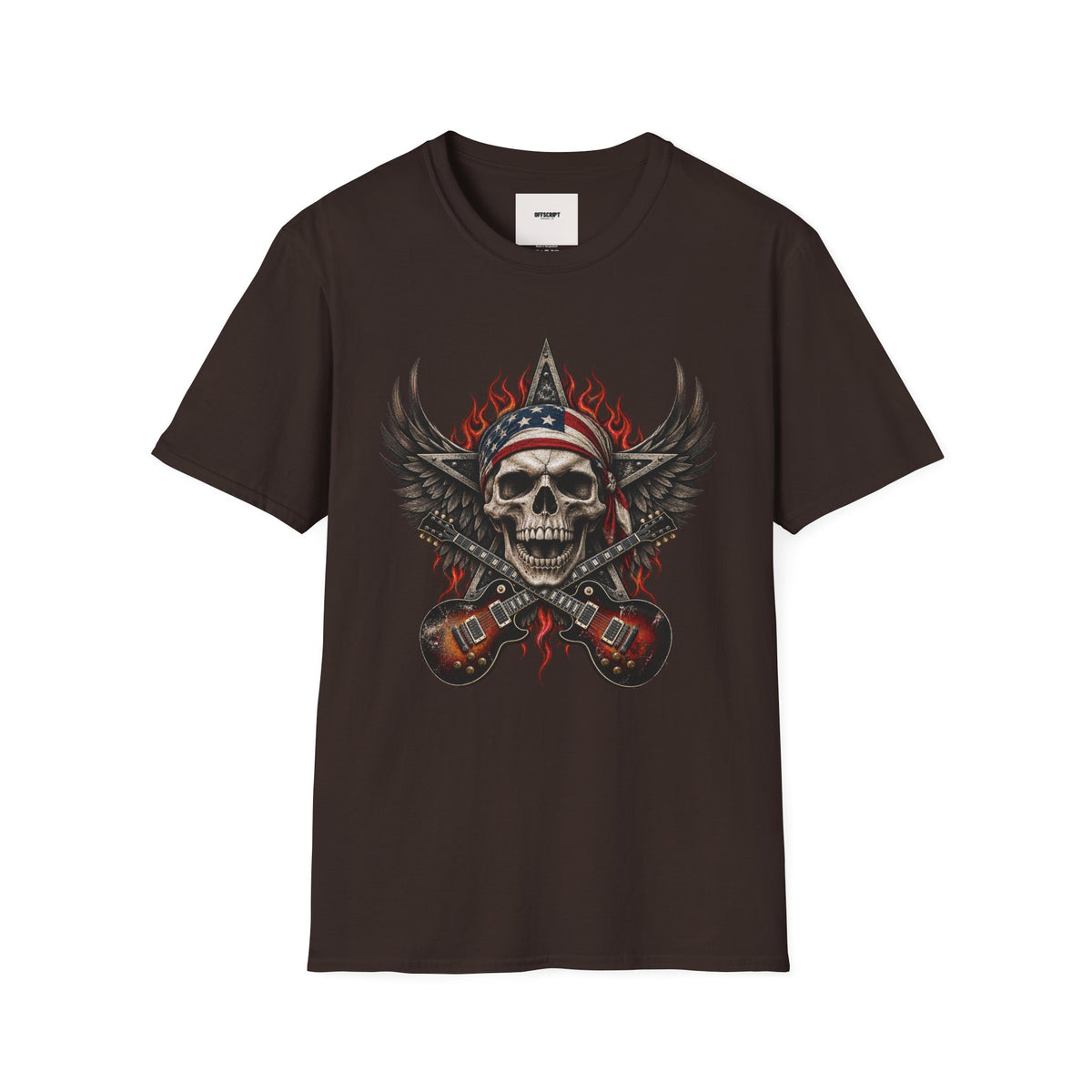 Skull & Wings T‑Shirt — American Rebel Rocker Graphic Tee