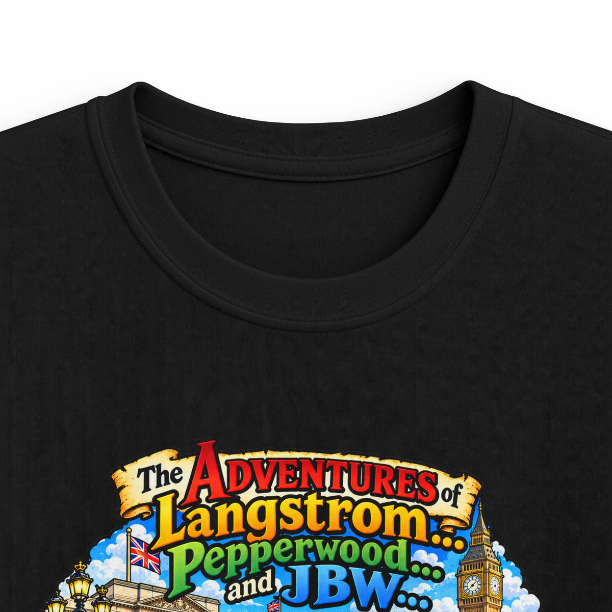 Kids T‑Shirt — 'The Adventures of Langstrom & Pepperwood' Vintage Storybook Design