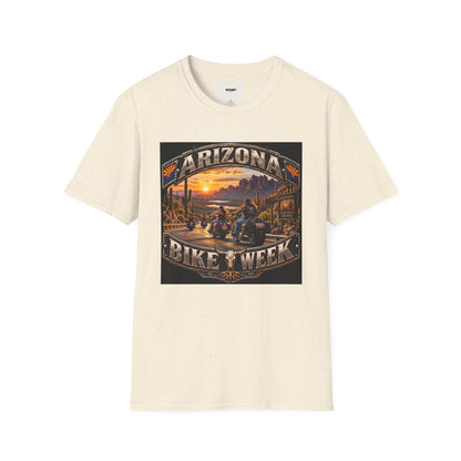 Arizona Bike Week Sunset T-Shirt — Vintage Motorcycle Desert Road Tee
