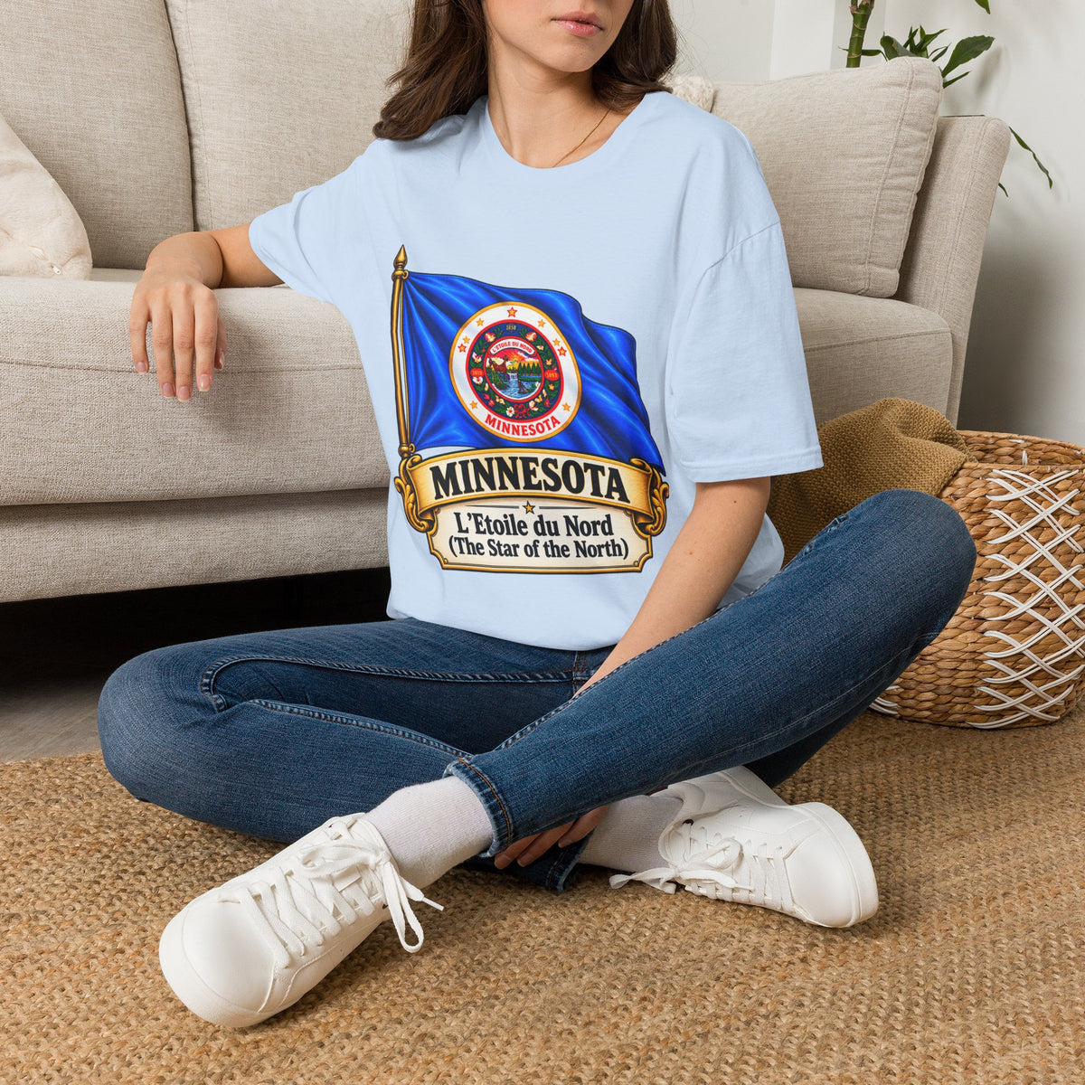 Minnesota Flag T-Shirt — "L'Étoile du Nord" State Pride Tee