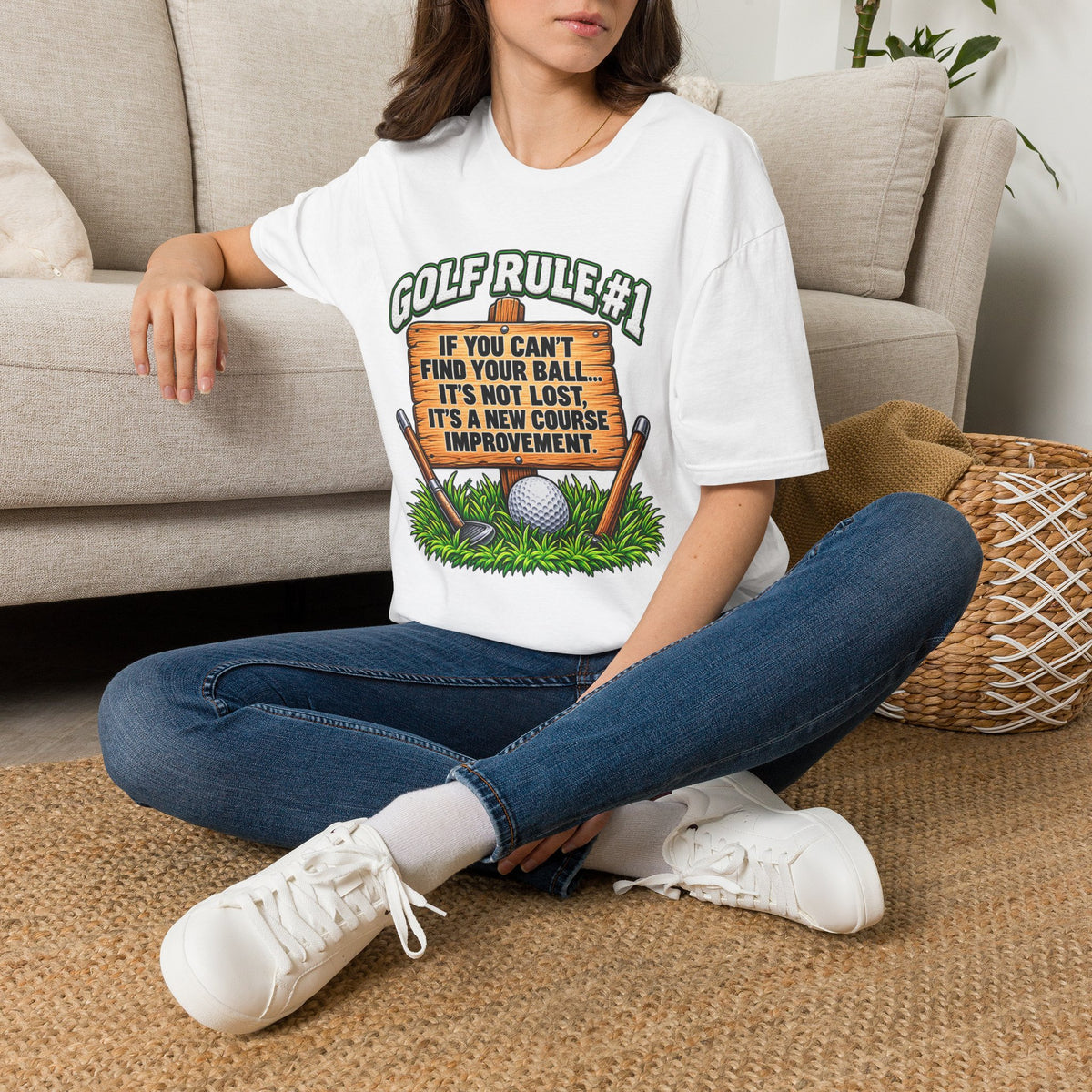 Golf Rule #1 T-Shirt — If You Can’t Find Your Ball Funny Golf Shirt