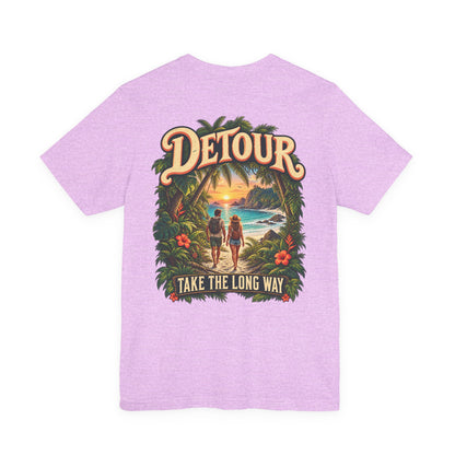 Detour Take the Long Way Tropical Adventure T-Shirt