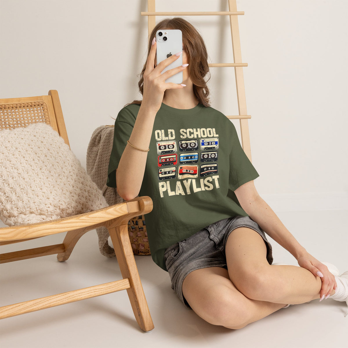 Old School Playlist Cassette Tape T-Shirt