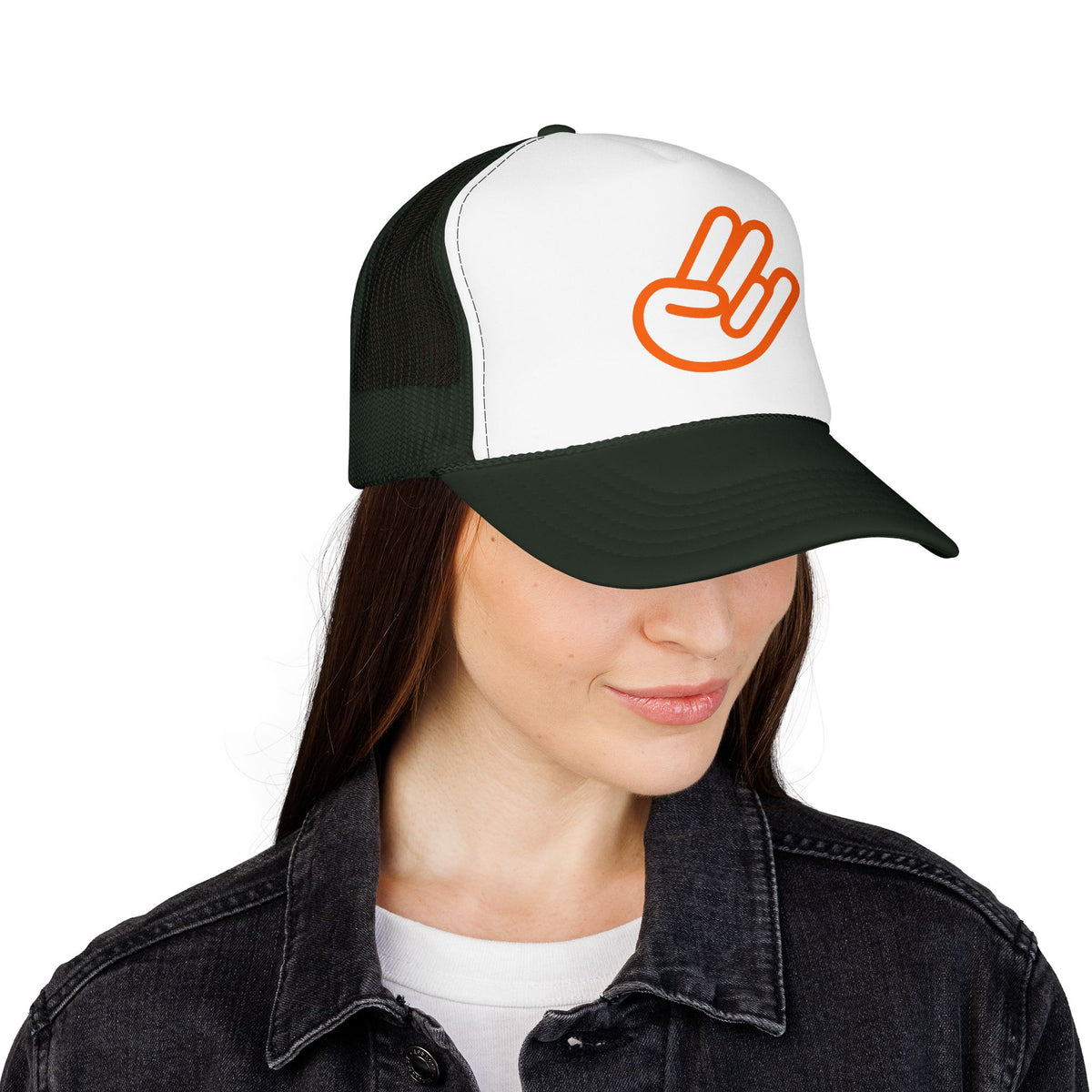 Shocker Foam Trucker Hat — Retro Orange Surf Vibe Mesh Cap