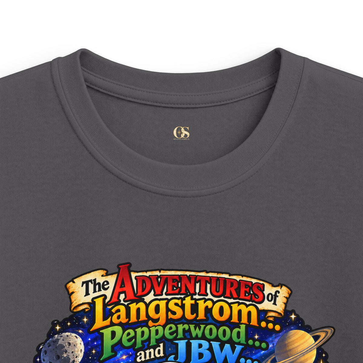 Kids Space Adventure Tee — 'The Adventures of Langstron, Pepperwood & JBW' Rocket Shirt