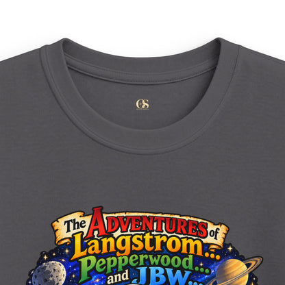 Kids Space Adventure Tee — 'The Adventures of Langstron, Pepperwood & JBW' Rocket Shirt