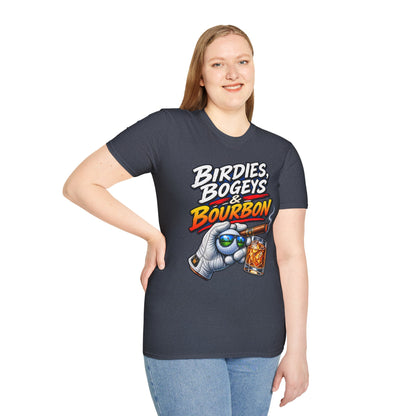 Birdies, Bogeys & Bourbon Golf T-Shirt