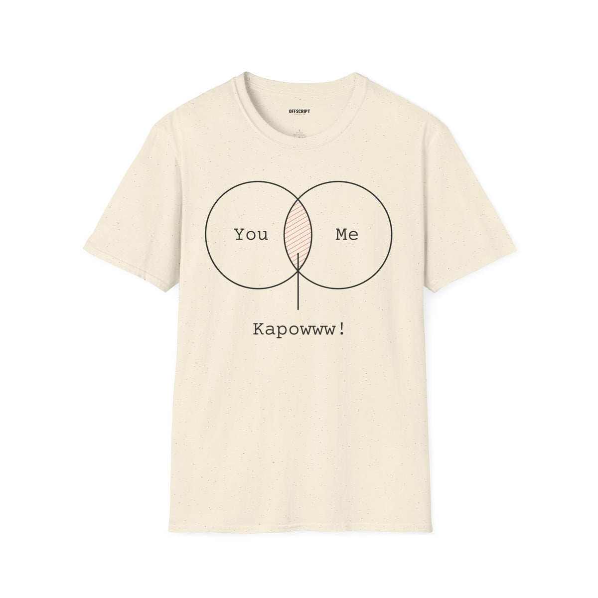 You + Me Venn Diagram T-Shirt — "Kapowww!" Graphic Tee