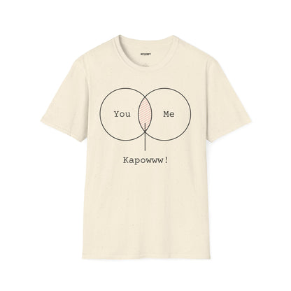 You + Me Venn Diagram T-Shirt — "Kapowww!" Graphic Tee