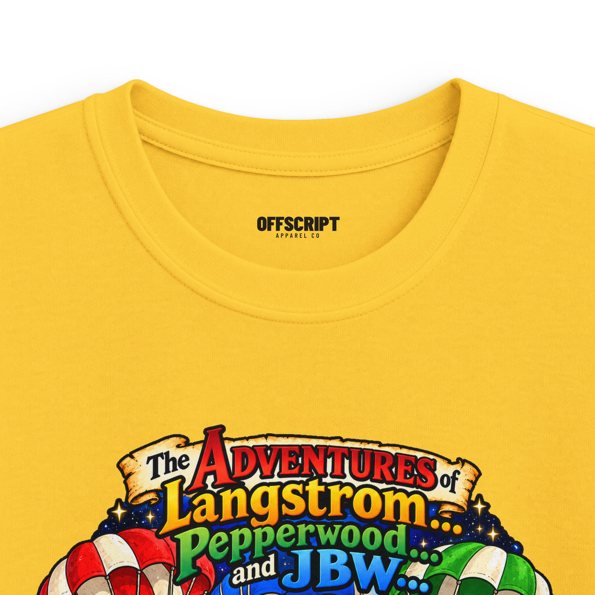 Kids Tee — The Adventures of Langstrom, Pepperwood & JBW: Chapter 2 "This Was The Moon"