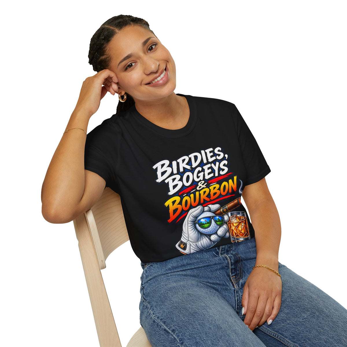 Birdies, Bogeys & Bourbon Golf T-Shirt
