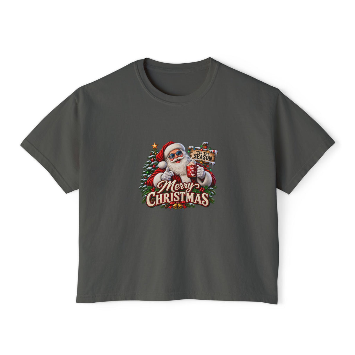 Merry Christmas Santa Women's Boxy Tee