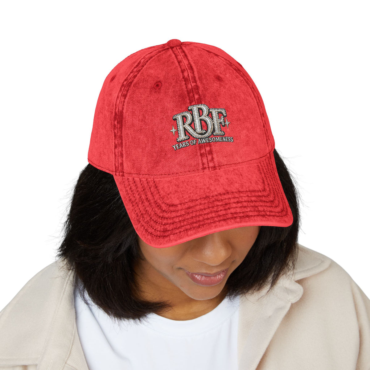 Vintage Embroidered Baseball Cap — RBF Crest
