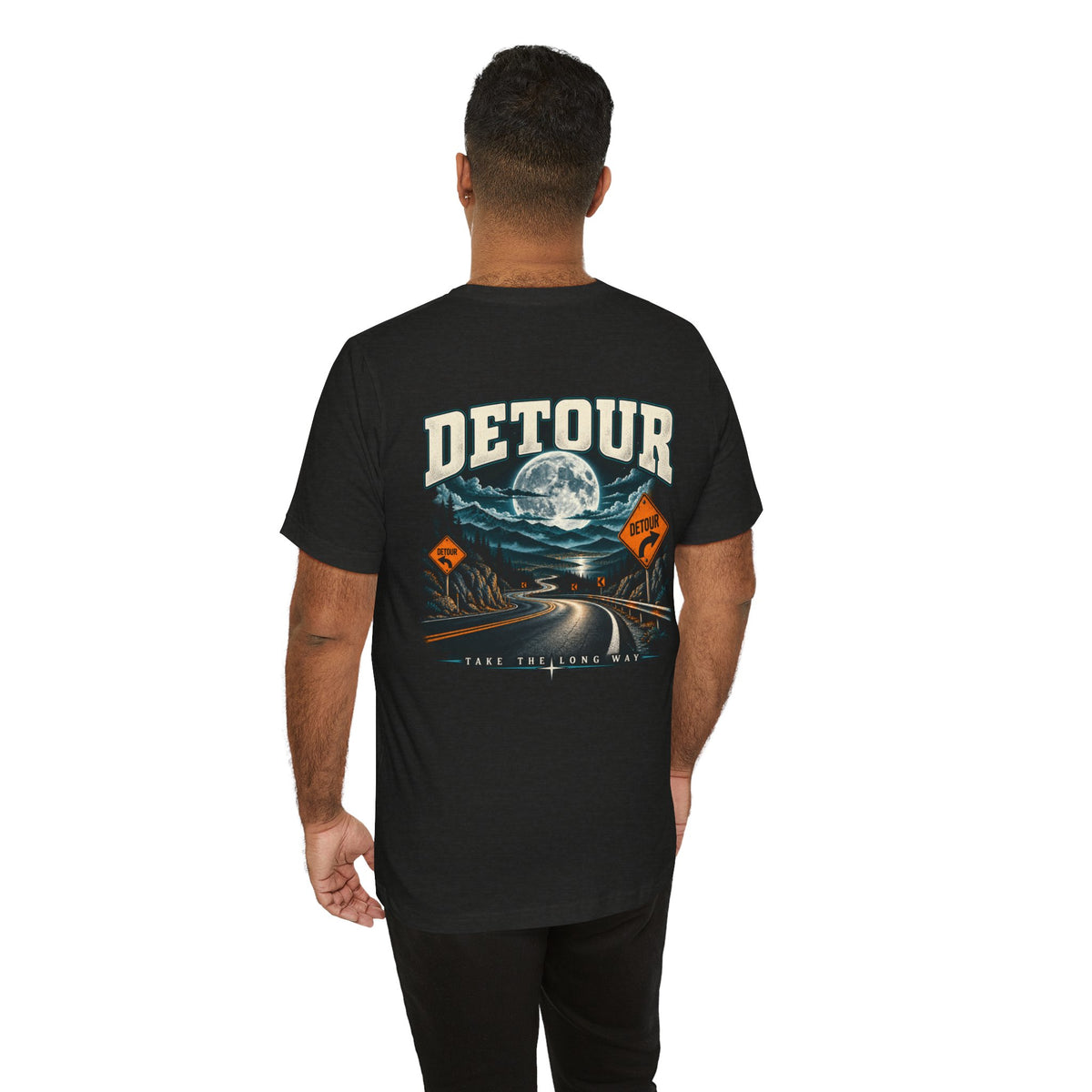 Detour Take the Long Way Road Trip Graphic T-Shirt
