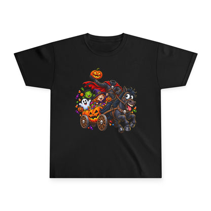 Kids Halloween Tee - Spooky Pumpkin Horse & Candy Ride Youth T-Shirt