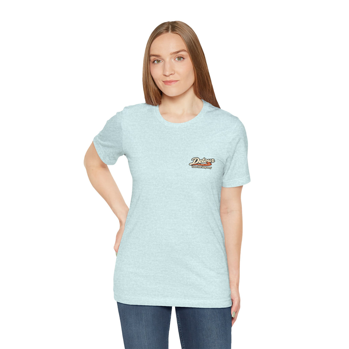 Detour Take the Long Way Road Trip Graphic T-Shirt