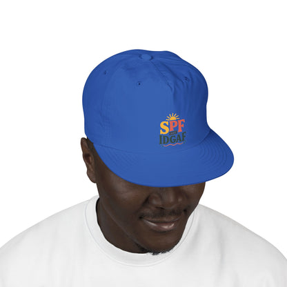 SPF IDGAF Surf Cap | Retro Sun Typography Hat