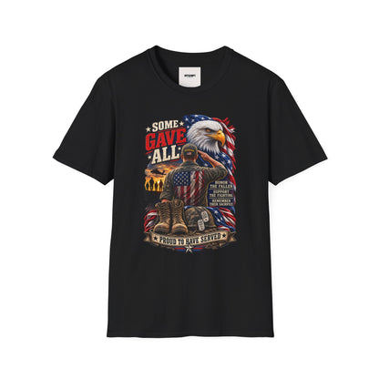 Some Gave All Eagle T-Shirt — Veteran Memorial Patriot Tee
