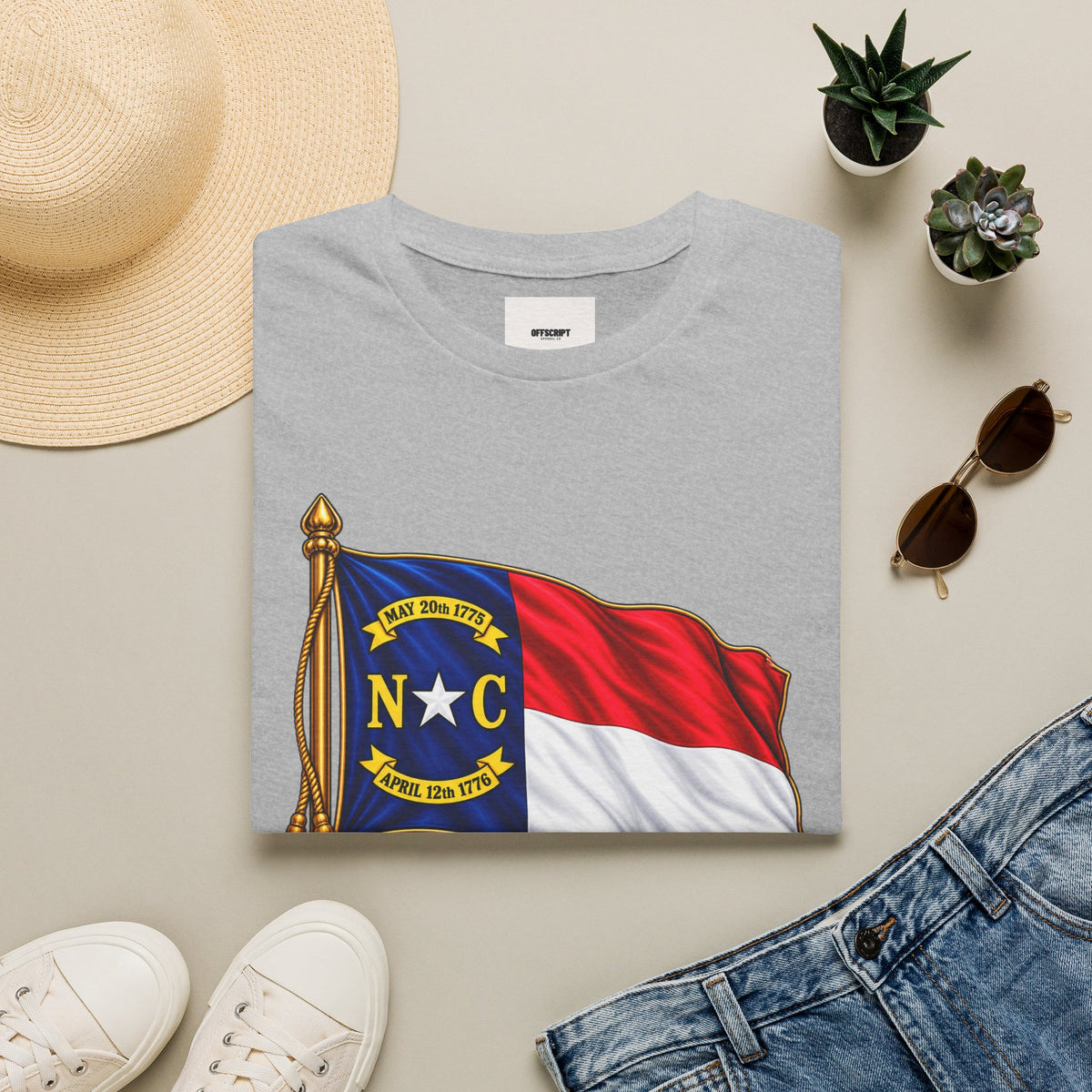 North Carolina Flag T-Shirt — State Pride NC Tee