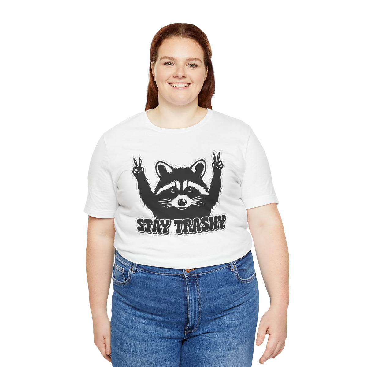 Stay Trashy Raccoon Graphic T-Shirt