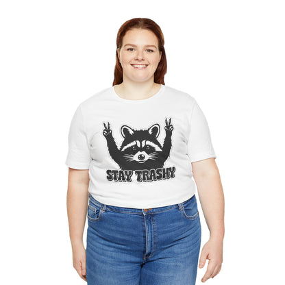 Stay Trashy Raccoon Graphic T-Shirt