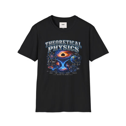 Theoretical Physics Graphic Tee — Science Galaxy Black Hole Design