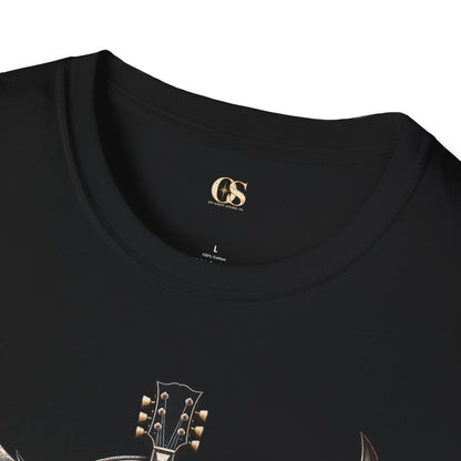 Rock 'n' Roll Guitar Wings T-Shirt — Vintage Electric Guitar Music Tee