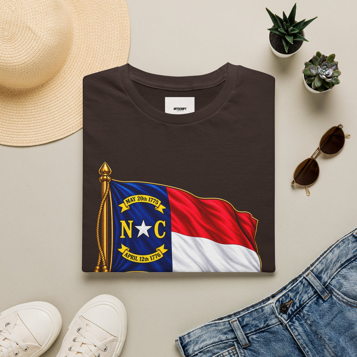 North Carolina Flag T-Shirt — State Pride NC Tee