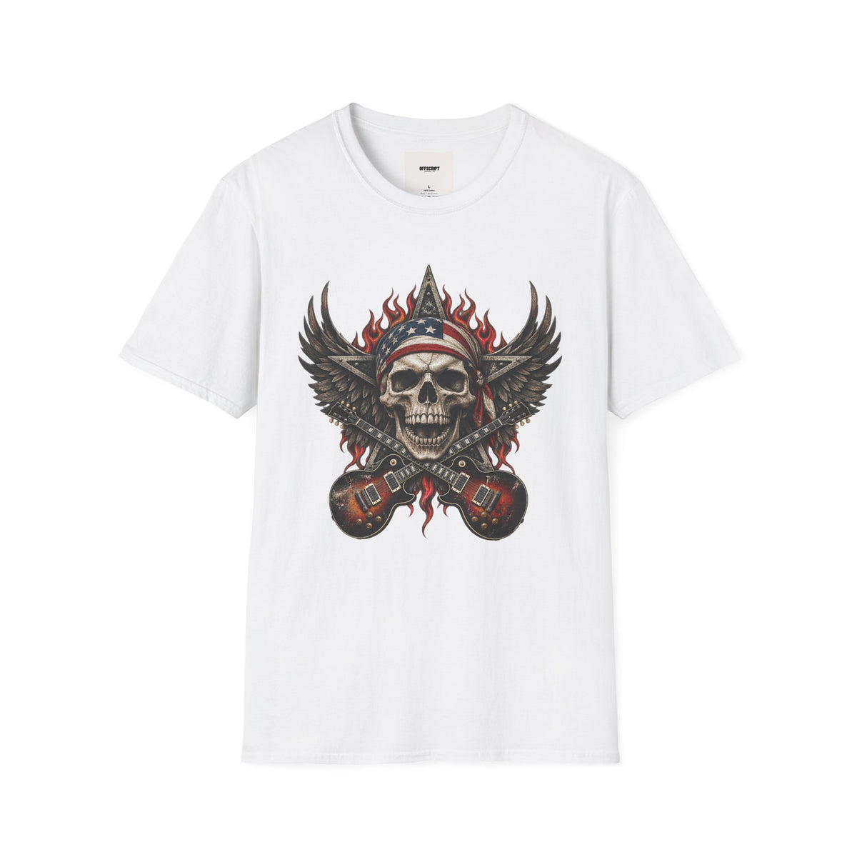 Skull & Wings T‑Shirt — American Rebel Rocker Graphic Tee